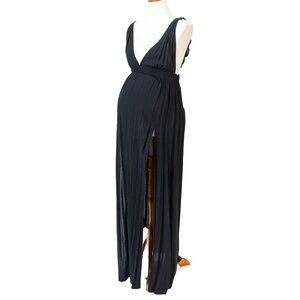 ASOS Maternity Black Halter Gown